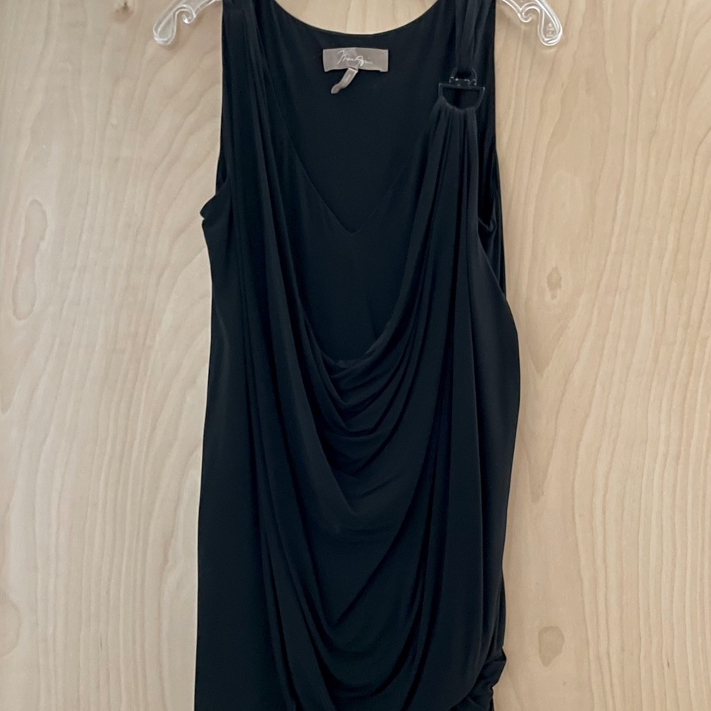 MaxAzria sleeveless black dress